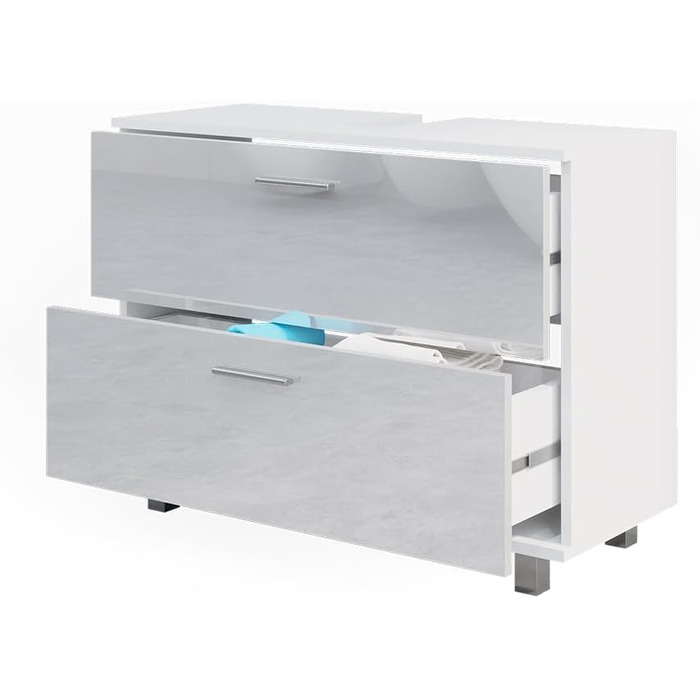 Тумба під умивальник Vicco Ilias, білий глянець, 80.2x60.8 см