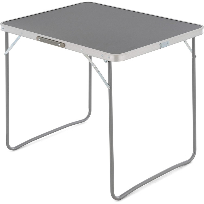 Складаний стіл Sonlex для кемпінгу та балкона, сірий, 80x60x70 см, легкий портативний стіл-кейс з ручкою