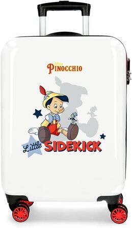 Дитяча валіза Disney Піноккіо, жорсткий пластик, 38x55x20 см, 34 л, 4 колеса, комбінований замок, багато кольорів