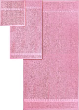 Набір рушників Utopia Towels 8 шт, бавовна, рожеві – 2 банних, 2 для рук, 4 серветки з петелькою