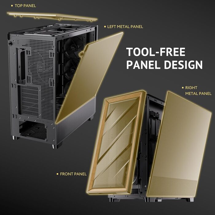 Корпус для ПК Antec GEH Flux SE Midi Tower чорний, для ігрових та офісних систем, вентиляція, роздрібна версія