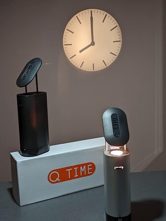 QTime Проекційний годинник чорний, LED, енергозберігаючий