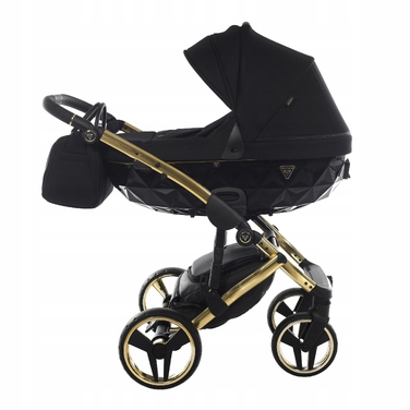 Дитячий візок 2в1 Junama Diamond S Line V2 Black/gold