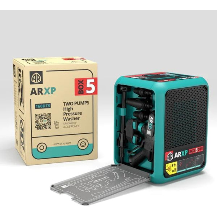 Високотискний мийник BOX4 180DSS компакт (2500 Вт, 180 бар, 500 л/год) з подвійною помпою