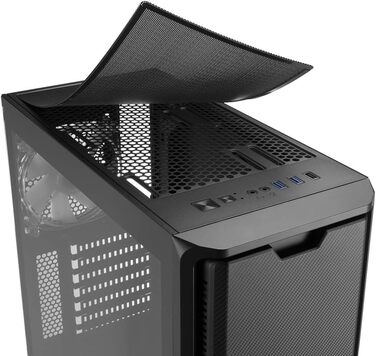 Корпус для ПК Sharkoon SK3 RGB з підсвіткою, ATX, чорний
