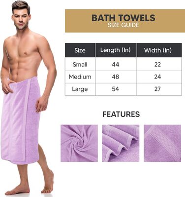 Рушники для ванної Utopia Towels, набір 4 шт, лаванда, 100% бавовна, 600 г/м², м'які та дуже вбираючі, швидко сохнуть, для щоденного використання