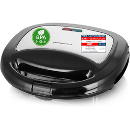 Сендвічниця Emerio 750 Вт, антипригарна, BPA-free, класична трикутна форма, легке очищення