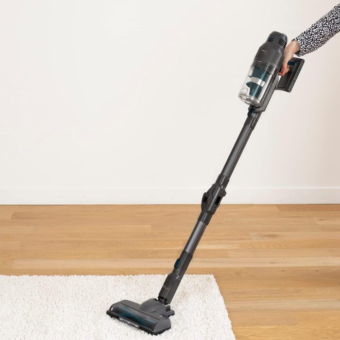 Акумуляторний пилосос H.Koenig PowerFlex+ 2-в-1 UPX26, складаний, безмішковий, до 40 хв, 220 Вт, 3 режими, легкий, ергономічний