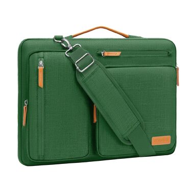 Захисна сумка для ноутбука MOSISO 360° для MacBook Pro M1 M2 M3 M4 M5, Lenovo, HP (14 дюймів, колір: джунглі зелений)