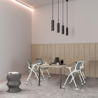 Крісло для відвідувачів / розкладне крісло PRIORITY II W Mesh / PU grey hjh OFFICE