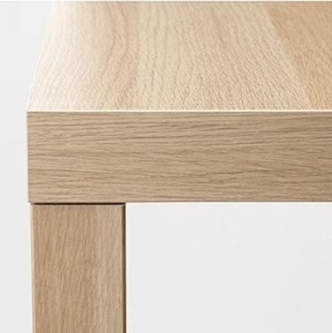 Журнальний стіл IKEA Lack 90x55 см, білий з ефектом дуба