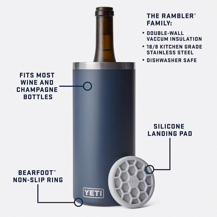 YETI Rambler Wine Chiller - сталевий охолоджувач для вина (Papaya)