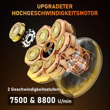 Машинка для гоління голови 7D PRO MAXGROOM IPX6, професійна, акумуляторна (Typ-C), 8800 RPM, для чоловіків