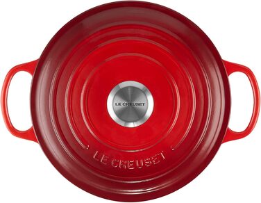 Гусятниця Le Creuset з чавуну, 24 см, вишнева, преміум якість