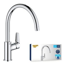 Змішувач кухонний GROHE StartEdge з високим виливом, поворотний на 360°, хромований (30529001)