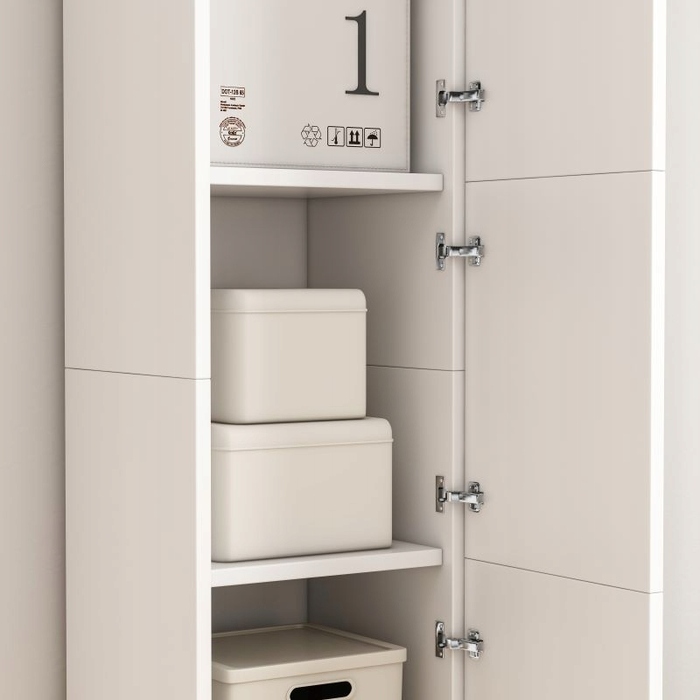 Стелаж MuvuHome, 30 x 170 x 30 см, білий