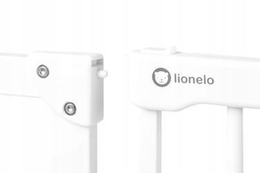 Захисна розпірна огорожа для дверей та сходів Lionelo, біла