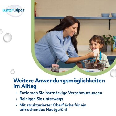 Дитячі вологі серветки WaterWipes Sensitive+ для немовлят та дітей, 99,9% води, 12 пакок по 60 шт (загалом 720 шт)