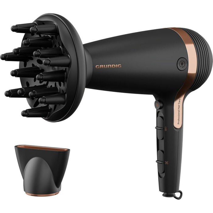 Фен для волосся Grundig HD 7081 NaturaShine Ionic, 2100 Вт, з іонізацією
