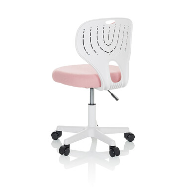 Дитяче офісне крісло KIDDY TOP W, оббивка тканина, рожеве