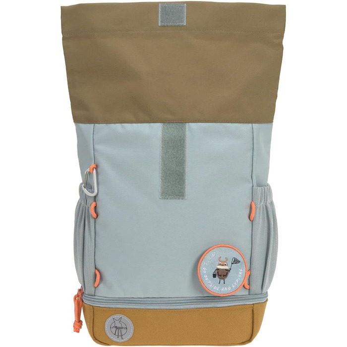 Дитячий рюкзак LÄSSIG Rolltop, водонепроникний, 11 л, світло-блакитний, із нагрудним ременем