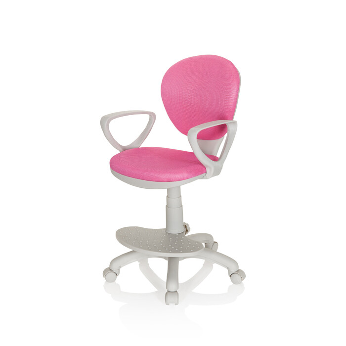 Дитячий стілець / дитячий письмовий стілець KID COLOUR G1 тканина рожевий hjh OFFICE