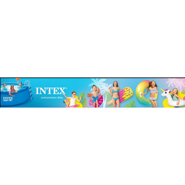 Надувний круглий басейн Intex багатоколірний, 102 см, 45 л