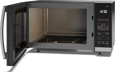 Мікрохвильова піч SHARP QS302AEB, 900 Вт, 10 режимів, функція розморожування, чорна