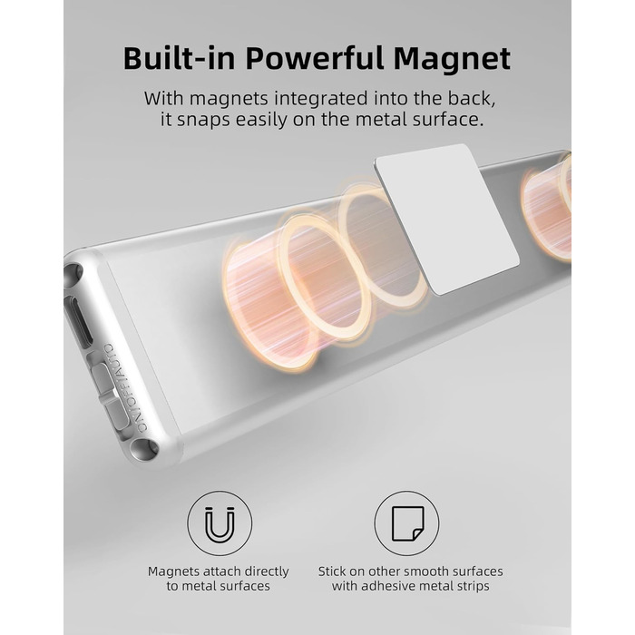 LED підсвітка для кухні EZVALO 23 см, сенсорна, з пультом, акумулятор 1600 mAh, USB зарядка, набір 3 шт, тепле світло