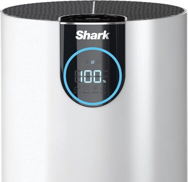 Очищувач повітря Shark Compact HEPA для дому, до 60 м², автоматичне налаштування, видаляє алергени, пил, цвіль, пилок та бактерії, білий, модель HP100EU