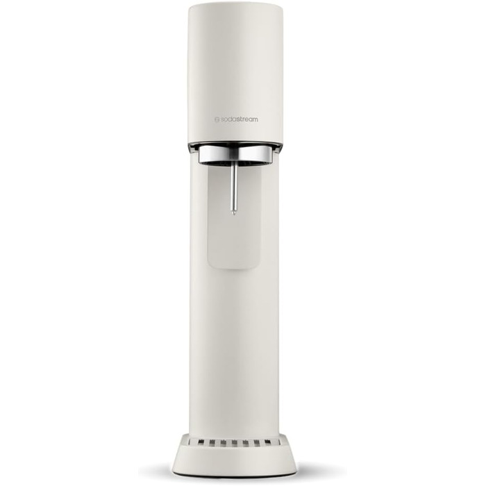 Сифон для газування води SodaStream ENSO з пляшкою 1л та вуглекислотним циліндром CO2, пісочно-білий