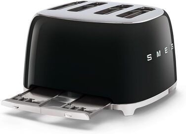 Тостер Smeg TSF03WHEU 4-камерний білий, 6 рівнів підсмажування, функція розморожування та підігріву, 2000 Вт