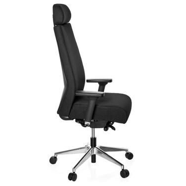 Офісне крісло / поворотне крісло PRO-TEC XXL з повною м'якою оббивкою Black HJH OFFICE