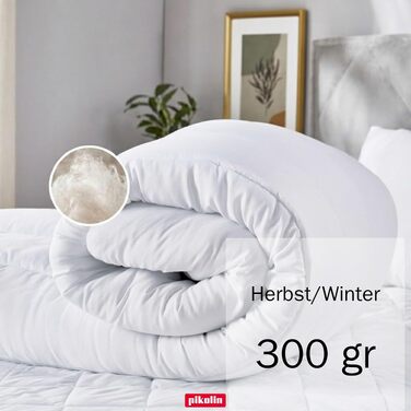 Зимова ковдра PIKOLIN 150x220 см з наповнювачем Aloe Vera (300г), гіпоалергенна та дихаюча для чутливої шкіри