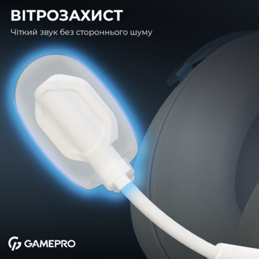Бездротова ігрова гарнітура GamePro Asgard Freya Pro (HSW201WB)