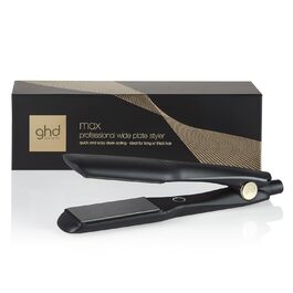 ghd Max – професійний випрямляч для волосся з широкими пластинами, для довгого, густого чи кучерявого волосся, швидке випрямлення та створення хвиль, технологія Dual-Zone, чорний