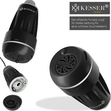 Портативний душ KESSER з акумуляторною насосною помпою 2200mAh, USB-зарядка, для кемпінгу, саду, авто, тварин, 12В