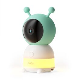 BOIFUN Додаткова камера для немовлят 6T 2K WiFi: відеоняня з нічником, датчиком руху/плачу/звуку, AI-відстеженням, датчиком температури/вологості, записом відео