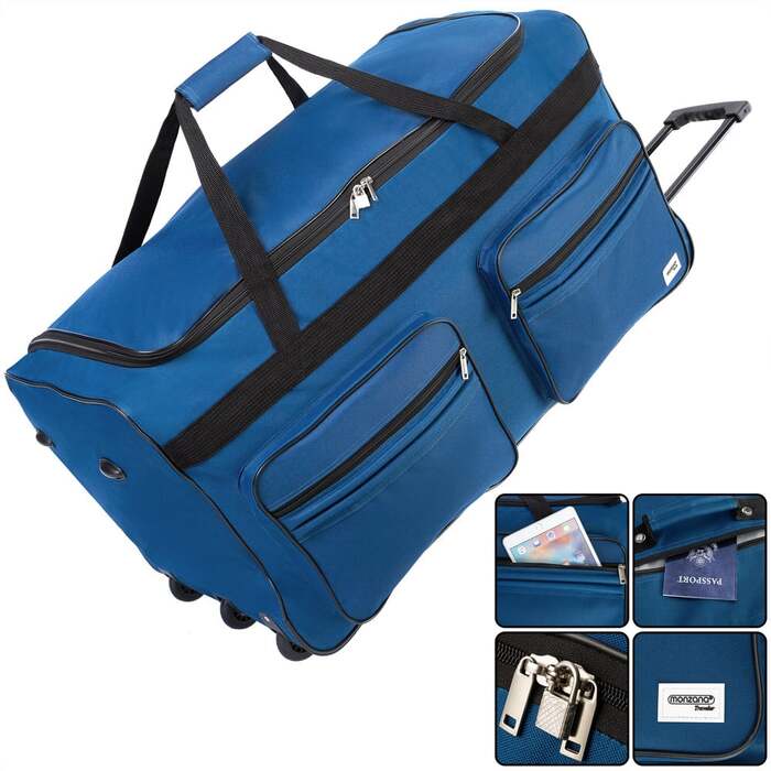 Дорожня сумка на колесах XXL Blue 160L