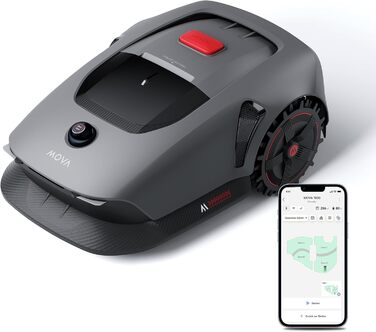Робот-газонокосарка Dreame з 3D LiDAR, бездротова установка, точна навігація до 1000 м², розумне уникнення перешкод, керування через додаток, покращені колеса, U-подібне косіння, швидка зарядка