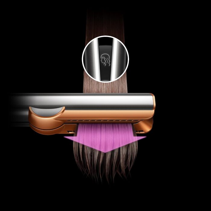 Dyson Airstrait Amber Silk - випрямляч для волосся без нагріву, професійний стайлер