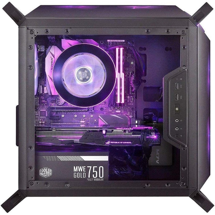 Корпус Cooler Master MasterBox Q300P RGB mATX Mini Tower для ігрового ПК з повною бічною панеллю, акуратним кабель-менеджментом та варіантами охолодження