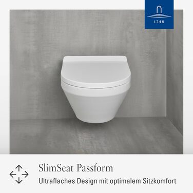 Сидіння для унітаза Villeroy & Boch Architectura D-подібне, біле глянцеве, з мікроліфтом (SoftClose), знімне, термопласт (дуропласт), арт. 98M9C101