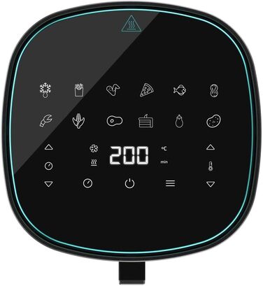 Аерофритюрниця Cecotec Cecofry Fantastik 6500, 6,5 л, 1700 Вт, без олії, 12 програм, сенсорне керування, регулювання температури 80-200°C, захист від перегріву