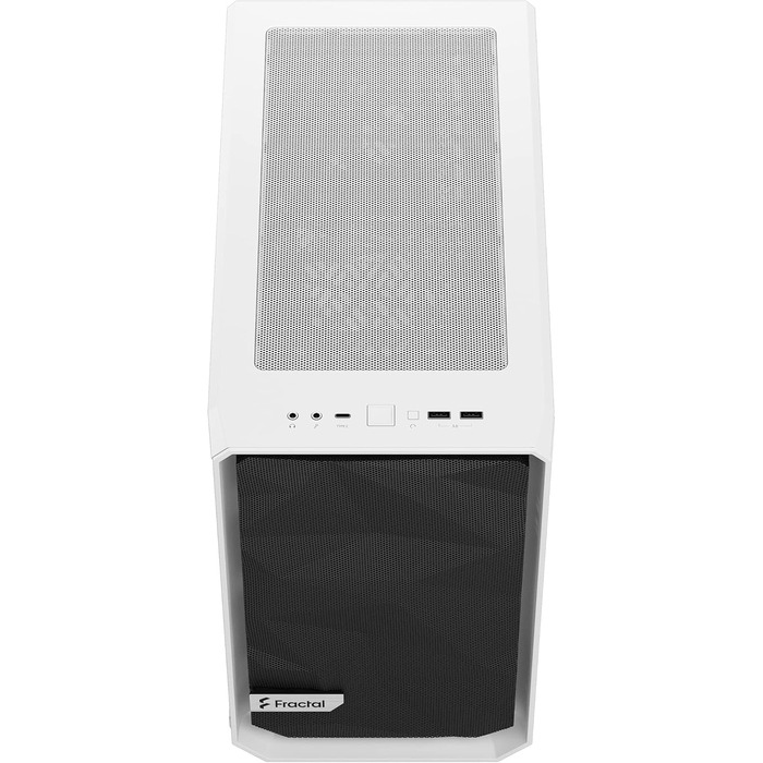 Корпус Fractal Design Meshify 2 Nano White TG Clear Tint, білий, скляна панель, компактний, для ігрових ПК