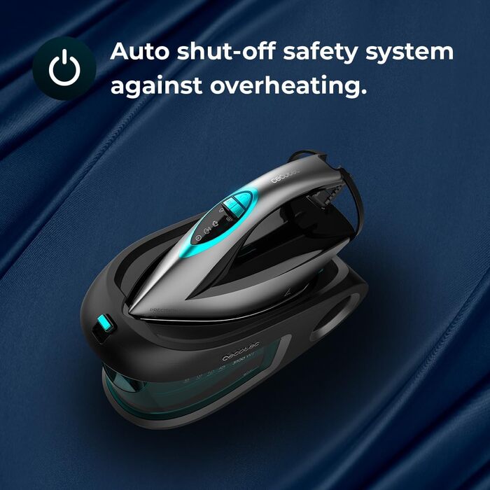 Праска з парогенератором Cecotec IronHero 3200 Essential: 3200 Вт, 8 бар, безперервна подача пари 150 г/хв, паровий удар 420 г/хв, підошва Turbo Slide, автовимкнення, система Cyclo Clean, фільтр від накипу