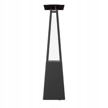 Газовий обігрівач-парасолька для саду KRATKI Umbrella 12кВт, чорний, пропан