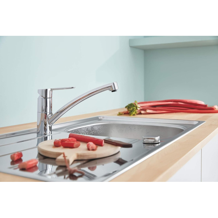 Змішувач кухонний GROHE з високим виливом (360° поворотний, для мийки), хром, 31367001