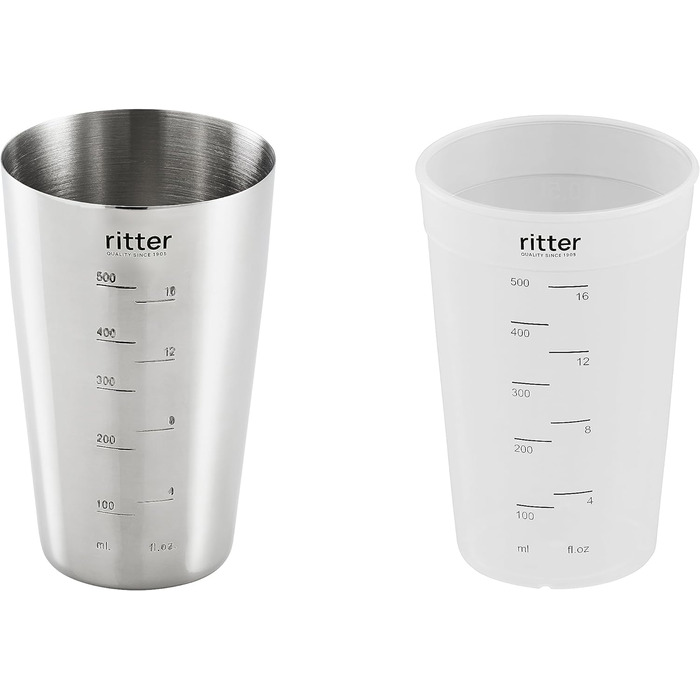 Бездротовий блендер-подрібнювач ritter stilo 7 Plus з акумулятором, повністю металевий, золотий, вироблено в Німеччині