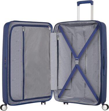 Валіза American Tourister Soundbox Spinner L, розширена, 77 см, 97/110 л, темно-синя (Midnight Navy)